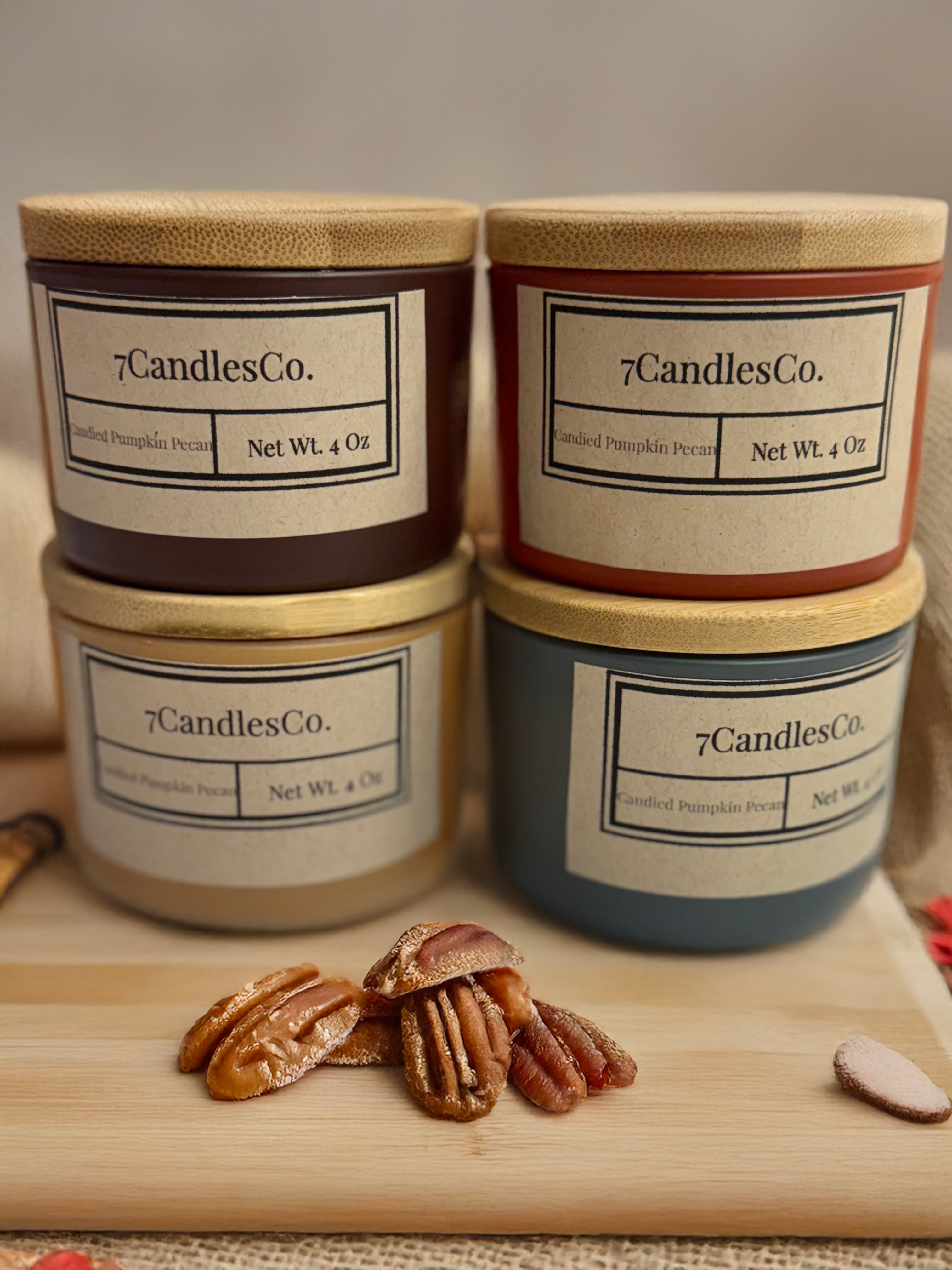 Candied Pumpkin Pecans - 4oz Soy Wax Candle