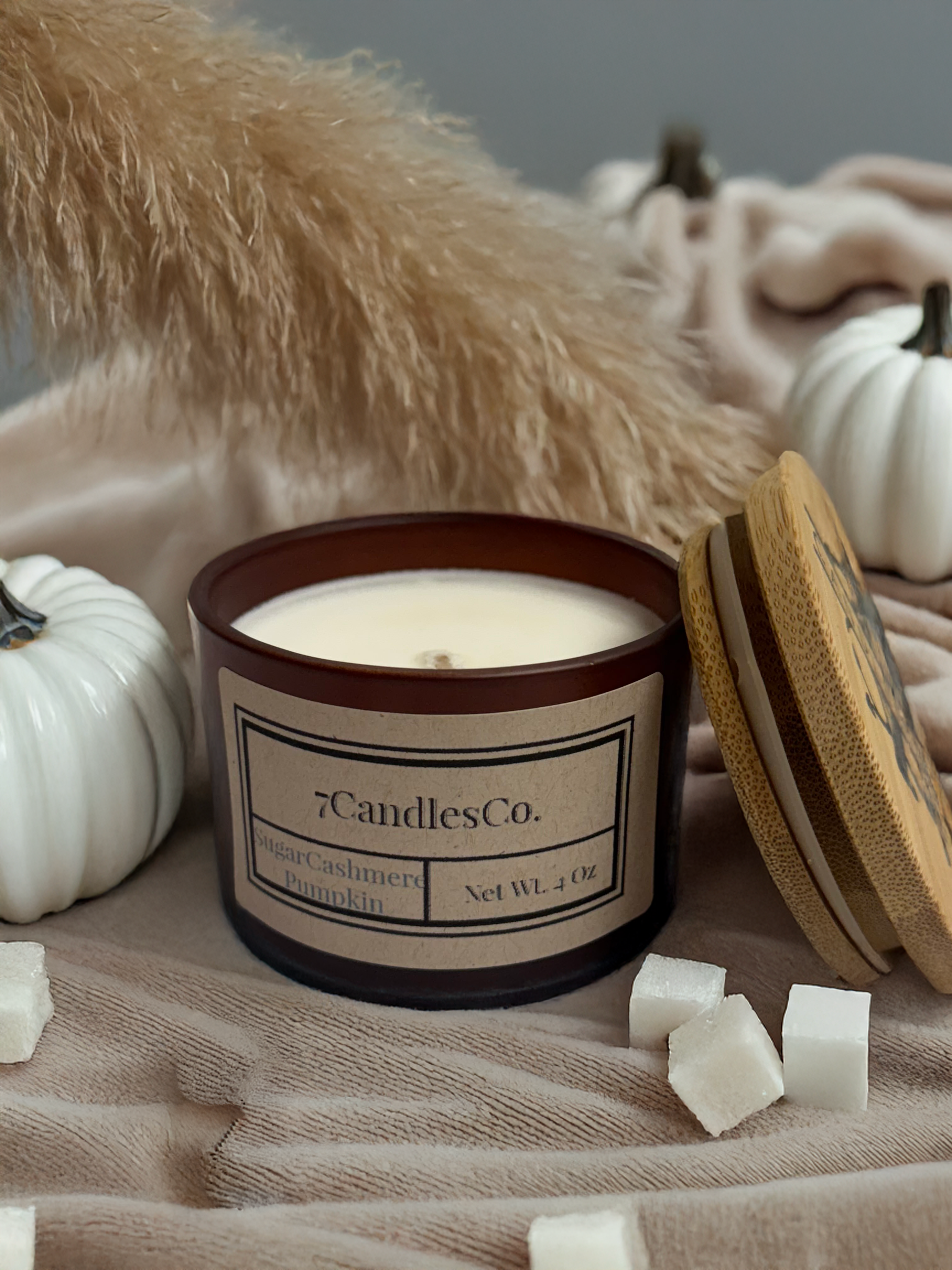 Sugar Cashmere Pumpkin - 4oz Soy Wax Candle