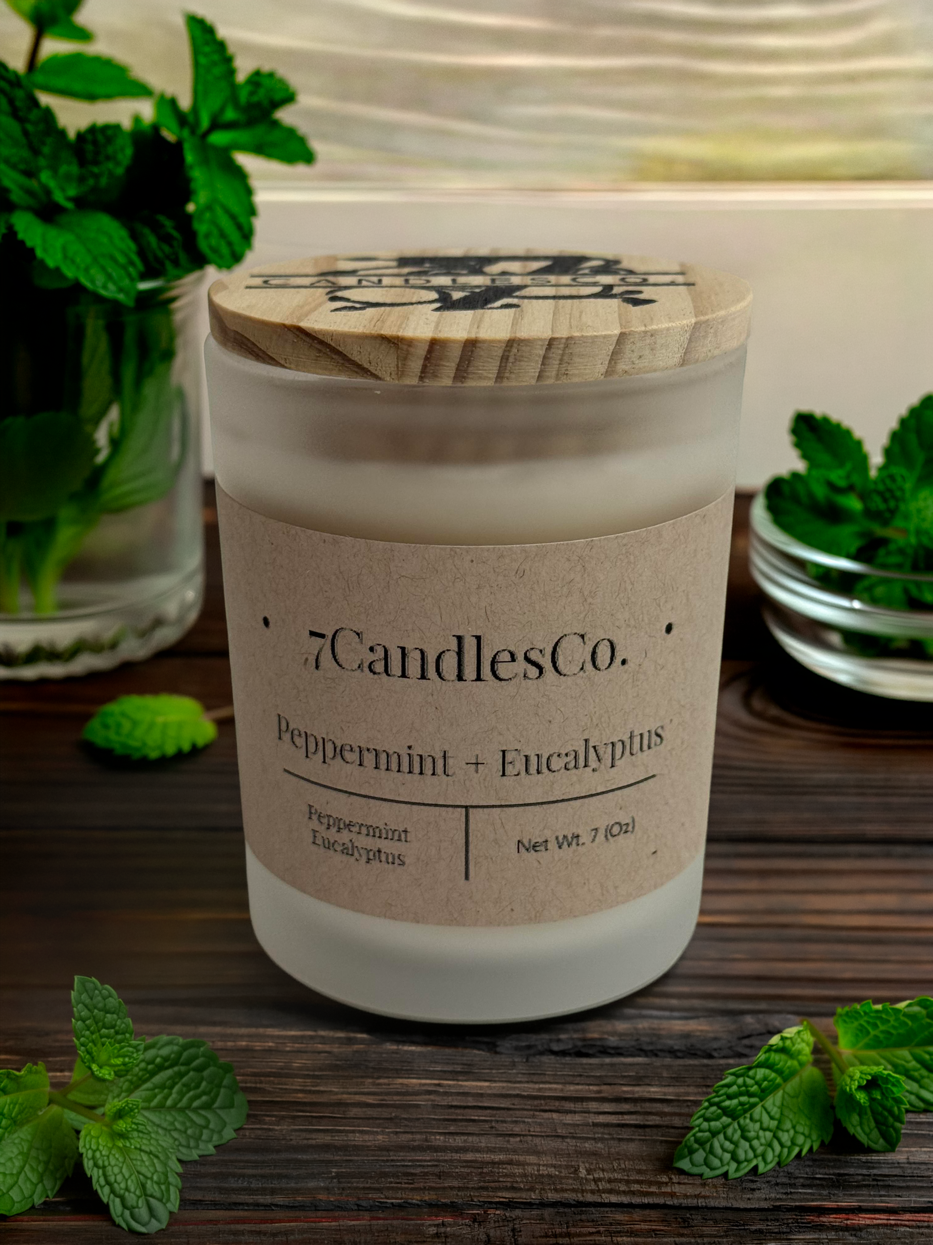 Peppermint & Eucalyptus – 7oz Soy Candle