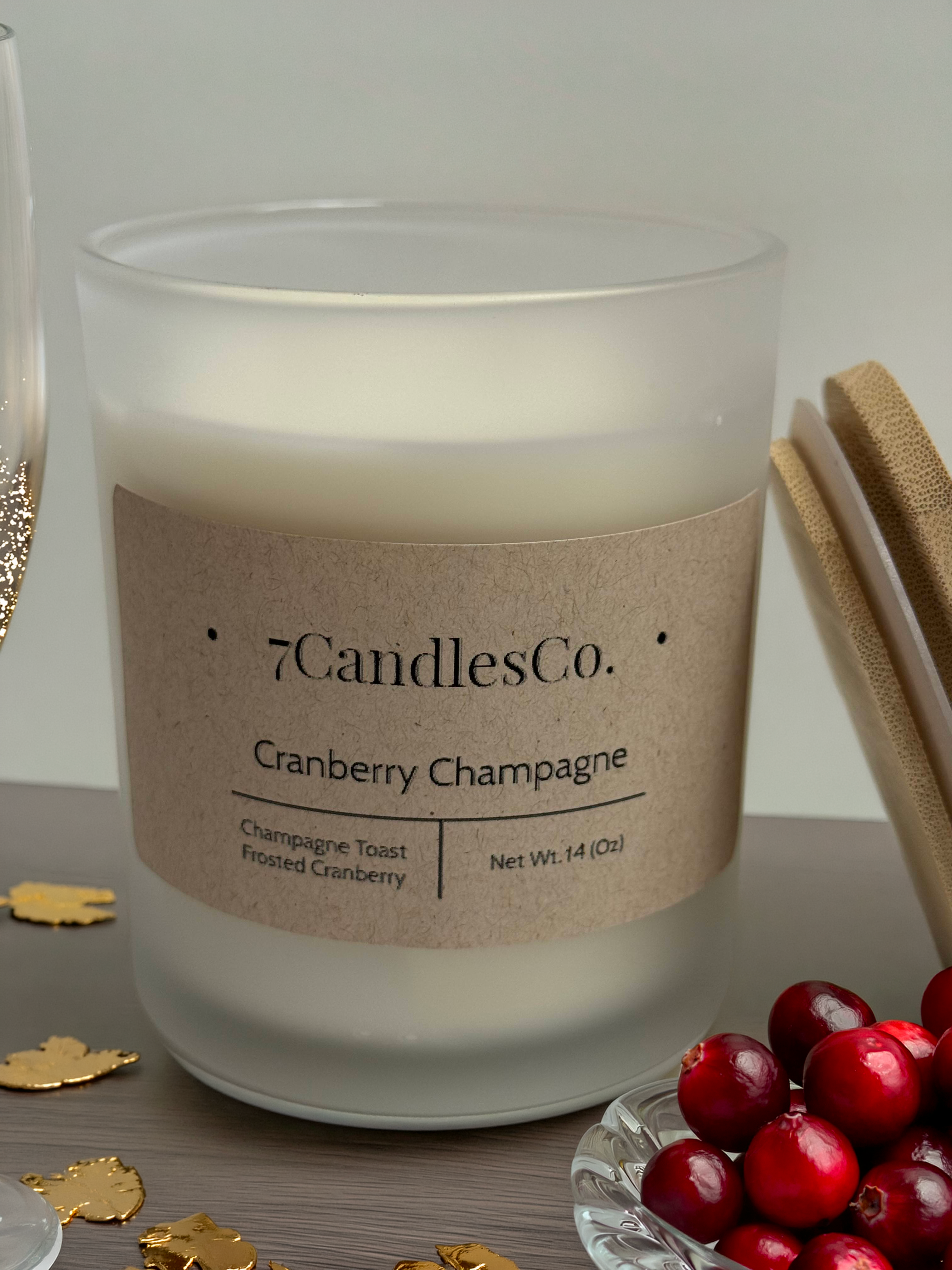Cranberry Champagne - 14oz Soy Candle