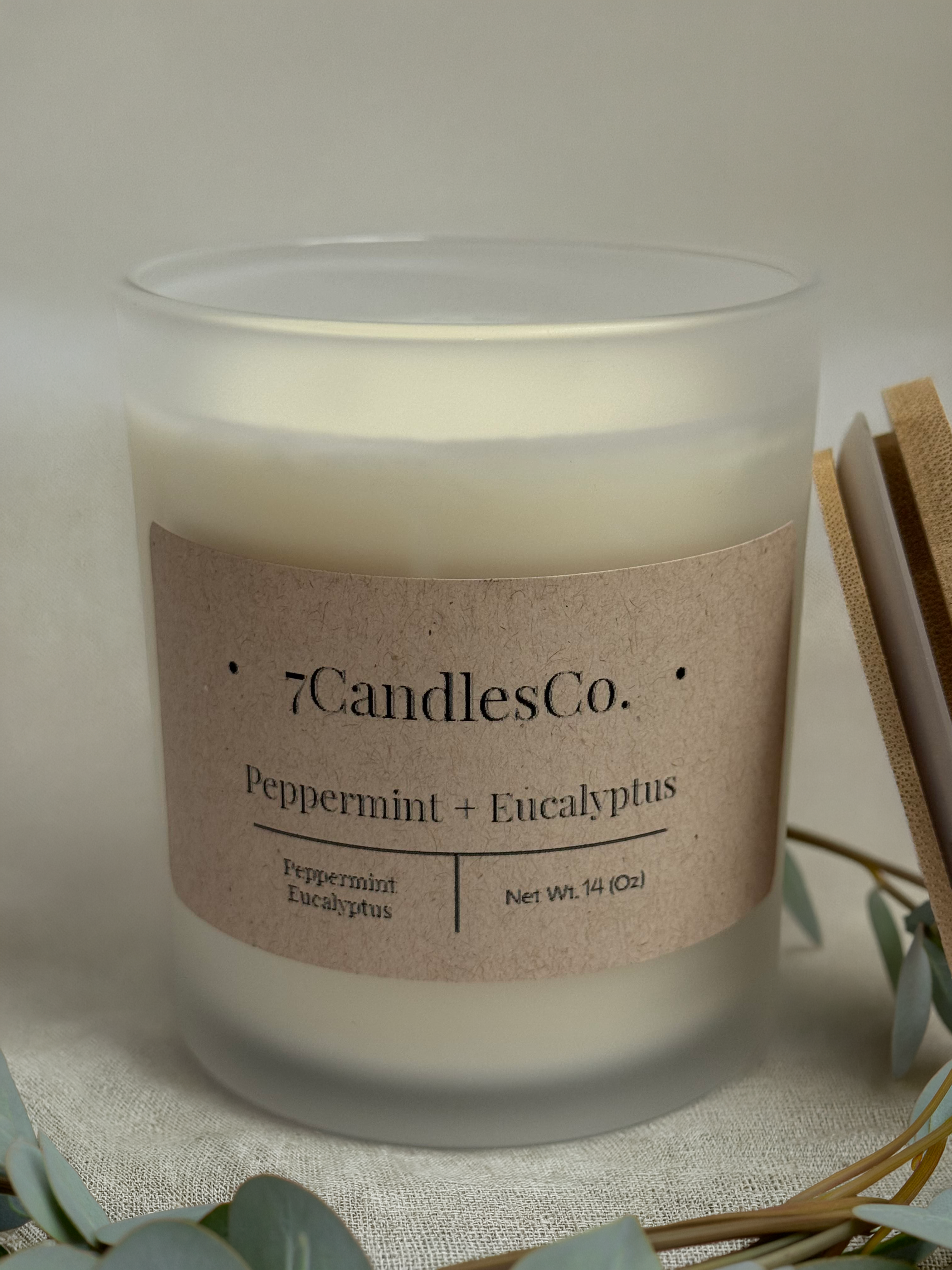 Peppermint & Eucalyptus - 14oz Soy Candle